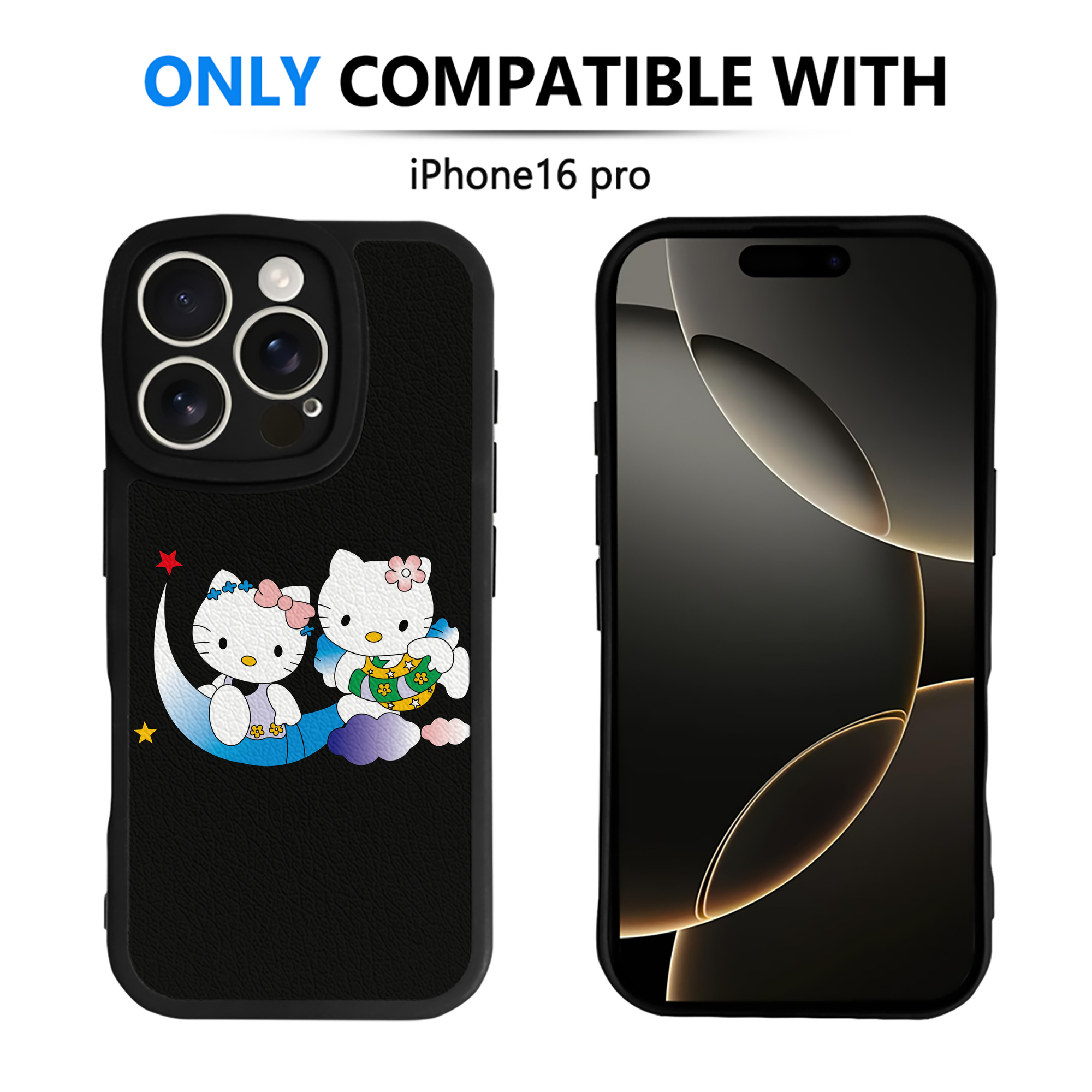（画像用） Hello Kitty ハローキティ 【iPhone 16シリーズ対応】シリコンスマホケース（レザー調） 材質：シリコン